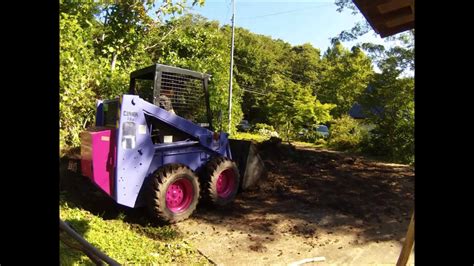 leveling land with skid steer|leveling ground with a bobcat.